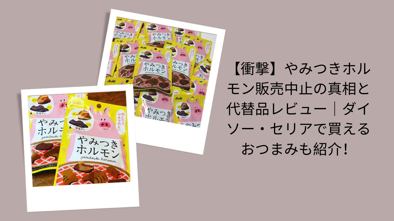 【衝撃】やみつきホルモン販売中止の真相と代替品レビュー｜ダイソー・セリアで買えるおつまみも紹介！
