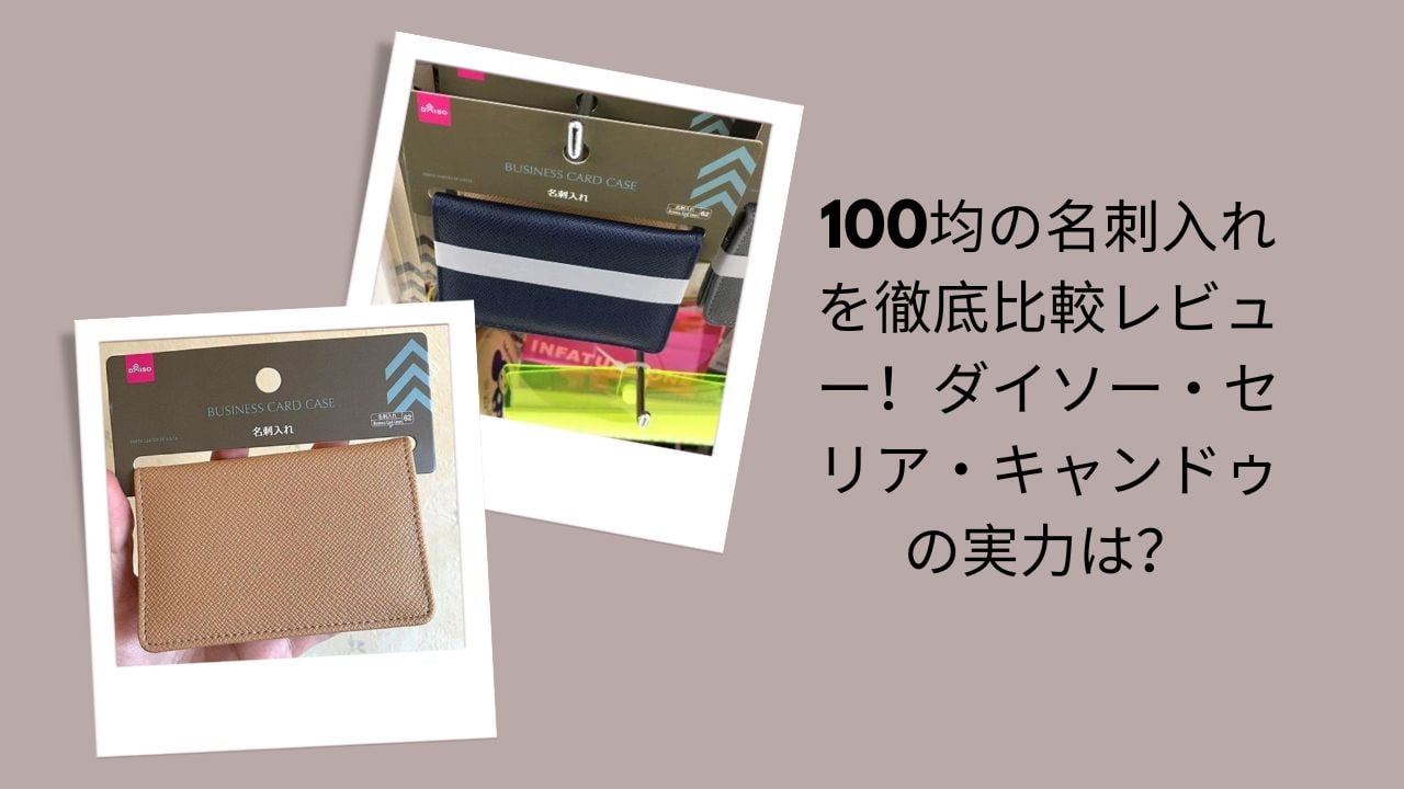 100均 名刺入れ 比較 ダイソー セリア キャンドゥ, ダイソー 名刺入れ レビュー おすすめ, セリア 名刺入れ おしゃれ 使いやすい, キャンドゥ 名刺入れ 収納力 耐久性