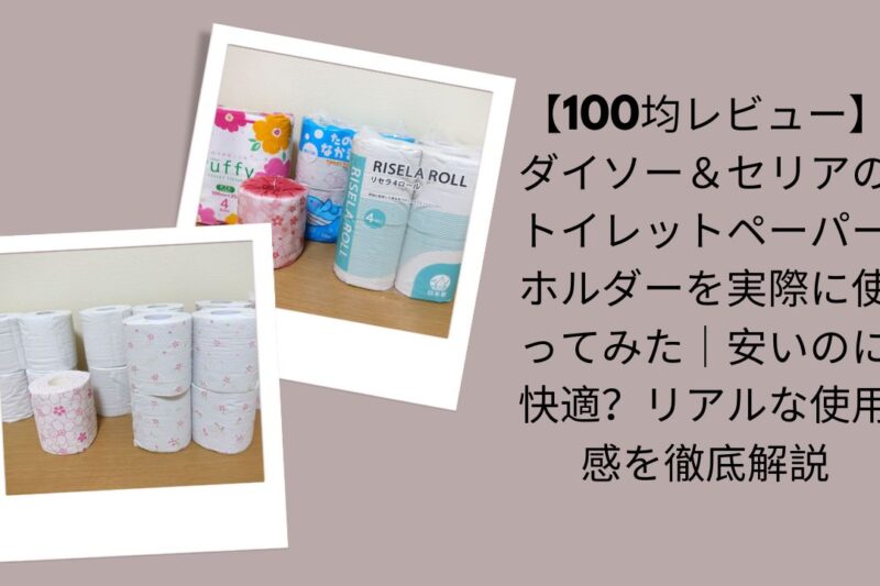 【100均レビュー】ダイソー＆セリアのトイレットペーパーホルダーを実際に使ってみた｜安いのに快適？リアルな使用感を徹底解説