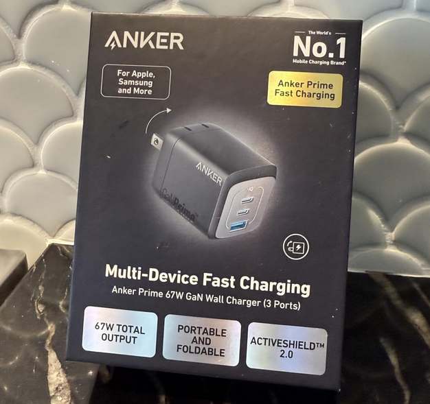 Anker Prime Wall Charger (67W, 3 ports, GaN)