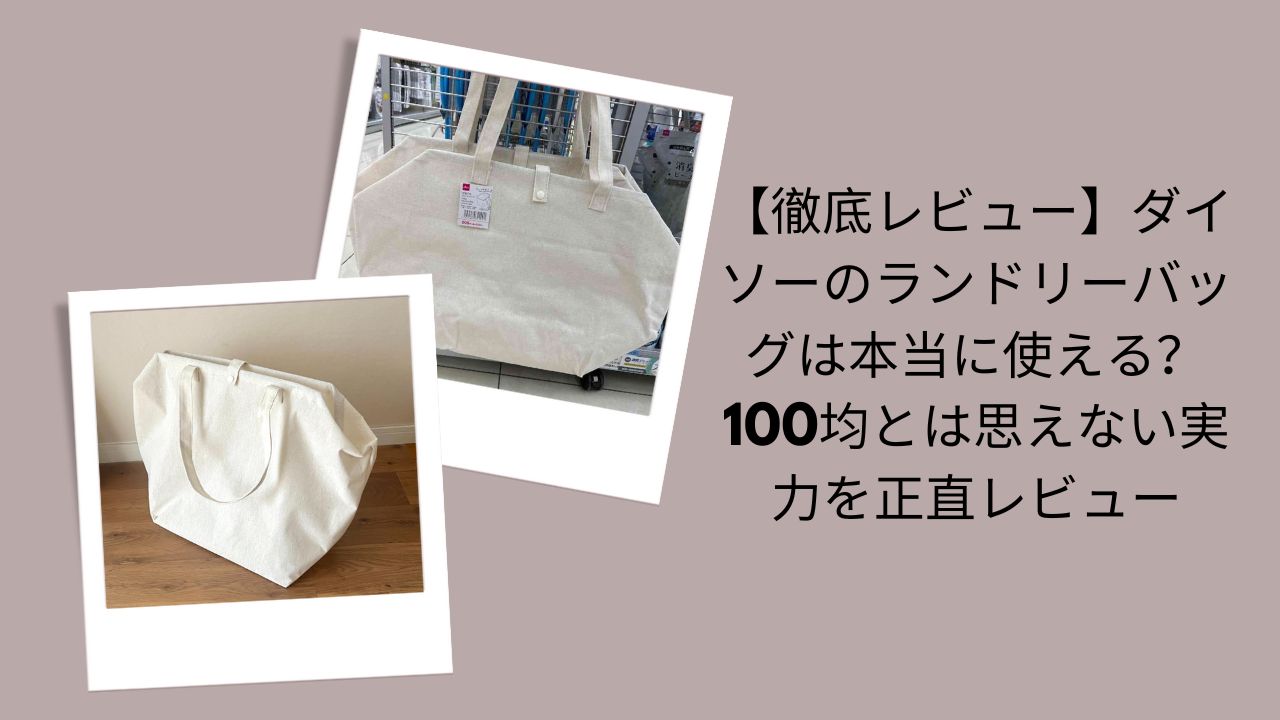ダイソーのランドリーバッグ徹底レビュー, ダイソーランドリーバッグは本当に使える？評価, ダイソー100均ランドリーバッグ正直レビュー, ダイソーランドリーバッグ実体験感想