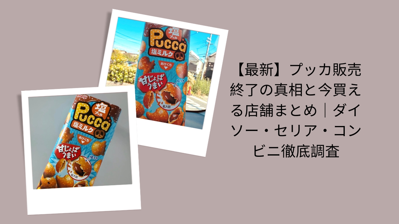 【最新】プッカ販売終了の真相と今買える店舗まとめ｜ダイソー・セリア・コンビニ徹底調査