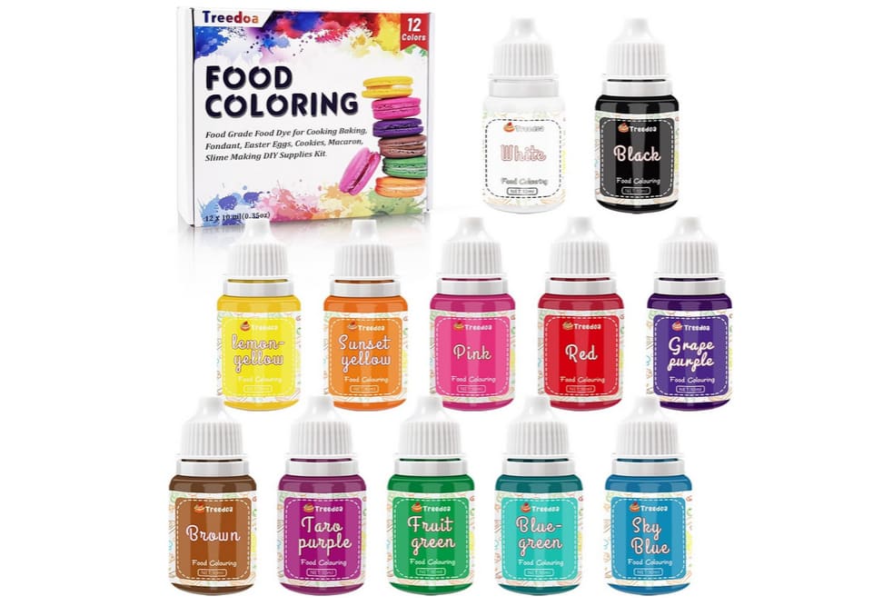Treedoa 食用色素 食用着色料セット 12色 x 10ML