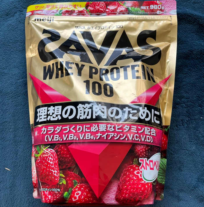 ザバス(SAVAS) ホエイプロテイン100 ストロベリー味 980g
