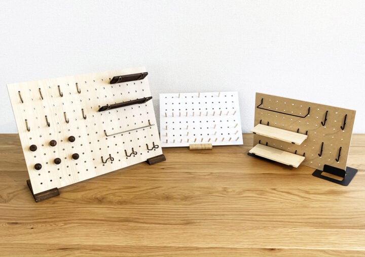 セリア 有孔ボード ダイソー 比較 レビュー, 100均 有孔ボード 収納 DIY 検証, セリア ダイソー 有孔ボード 使い心地