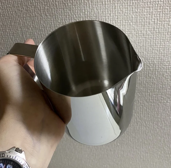 100均 ミルクピッチャー ダイソー セリア レビュー, ミルクピッチャー 100均 使用感 サイズ感, ダイソー セリア ミルクピッチャー 本音体験談