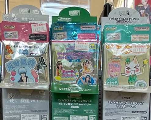 これまで発売されたモバイルステッカーコレクション（過去シリーズ例）