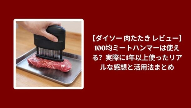 ダイソー 肉たたき レビュー 100均, 肉たたき ダイソー ミートハンマー 1年以上 使用感, ダイソー 肉たたき 使える 活用法, 肉たたき ダイソー 本音レビュー