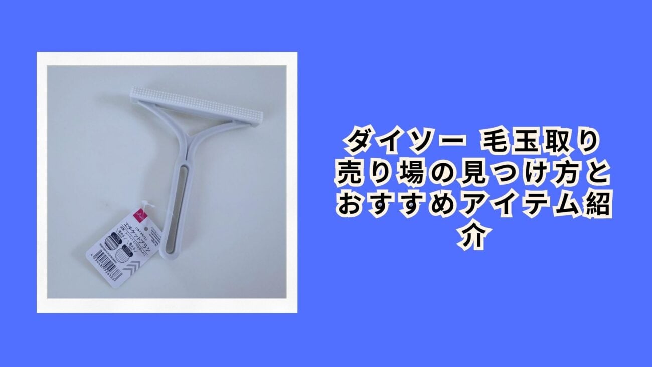 ダイソー 毛玉取り 売り場の見つけ方とおすすめアイテム紹介